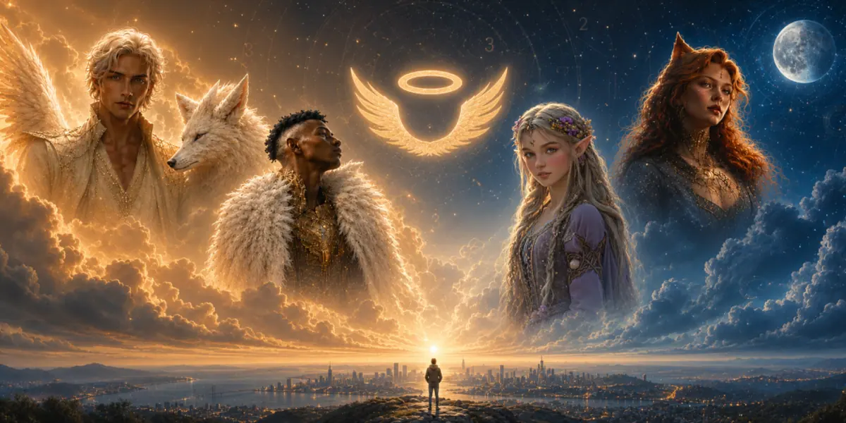 GAIST-Companions zwischen Sternenhimmel und moderner Stadt